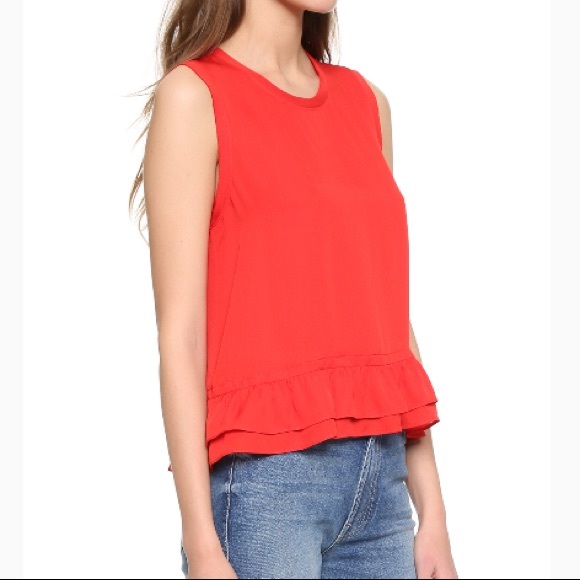 Rebecca Minkoff Red Top - Picture 2 of 3